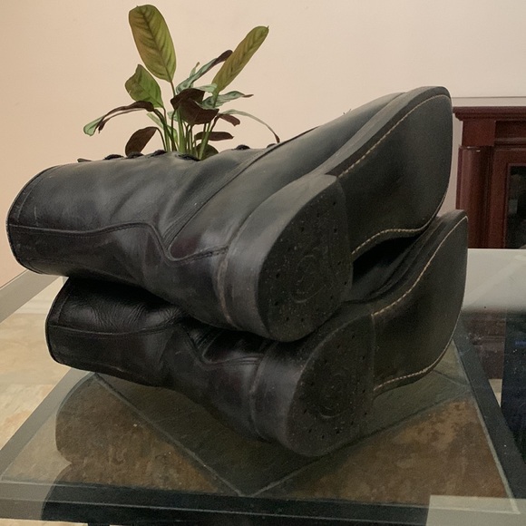 ARMORED US MILITARY BLACK LEATHER BOOTS MEN'S SIZE US 9D VINTAGE 4/70 VIETNAM - Picture 14 of 15